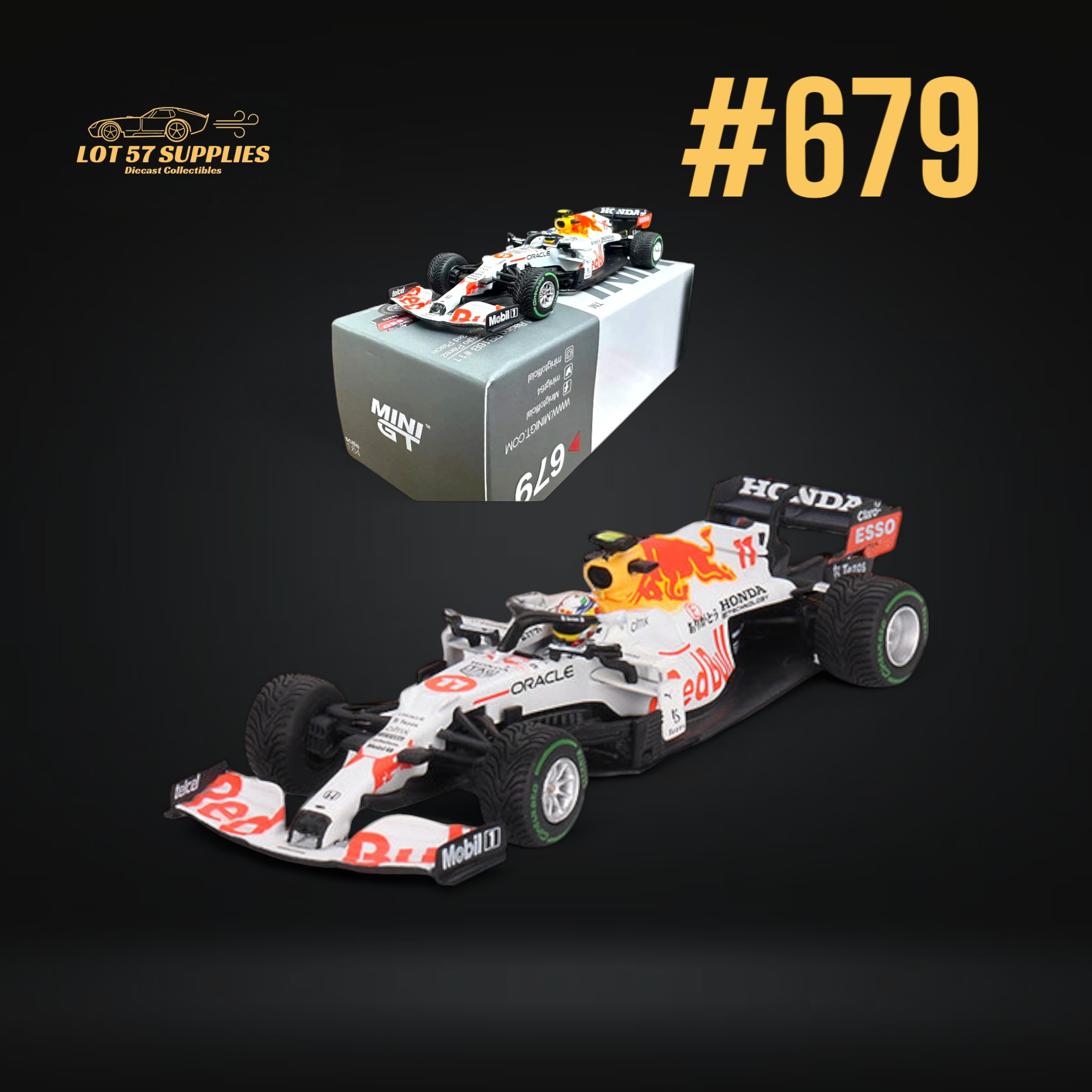 Mini-GT Red Bull RB16B #11 Sergio Pérez 2021 Turkish Grand Prix 3rd Place #679 1:64 MGT00679 (ONLINE ORDER ONLY)