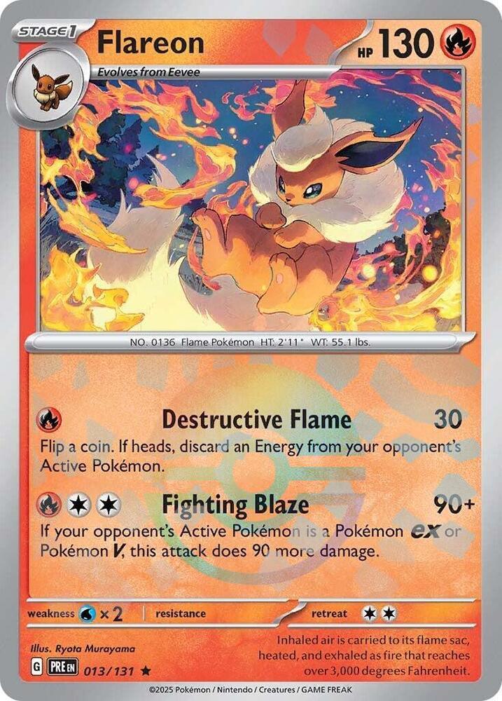 Flareon (013/131) (Poke Ball Pattern) [Scarlet & Violet: Prismatic Evolutions] (Online Only)