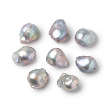13.5-14.5mm Silver Ultra Baroque Focal Beads 1 piece (ONLINE ORDER ONLY)