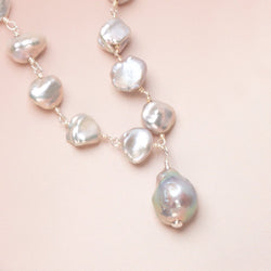 13.5-14.5mm Silver Ultra Baroque Focal Beads 1 piece (ONLINE ORDER ONLY)