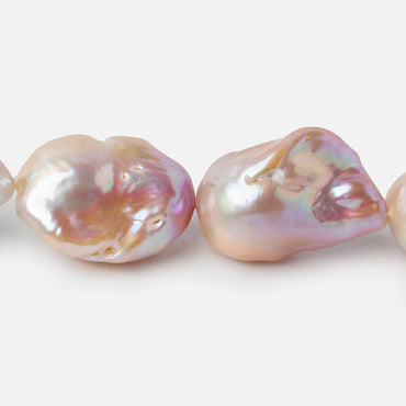 13.5-15.5mm Tonal Blush Pink Ultra Baroque Freshwater Pearls 16.5 inch 16 pieces AAA (ONLINE ORDER ONLY)