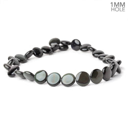 13.5mm Rainbow Obsidian Plain Coin 16 inch 30 Beads 1mm Hole AA (ONLINE ORDER ONLY)