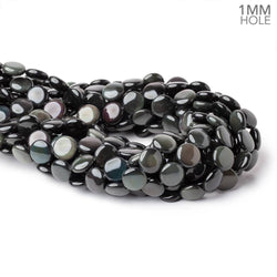 13.5mm Rainbow Obsidian Plain Coin 16 inch 30 Beads 1mm Hole AA (ONLINE ORDER ONLY)