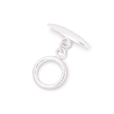 13.5mm Sterling Silver Toggle Brushed Marquise Design 1 piece (ONLINE ORDER ONLY)