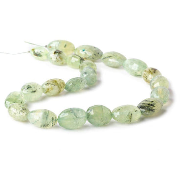 13.5x10-20x14mm Dendritic Prehnite Faceted Oval Beads 15 inch 22 pieces (ONLINE ORDER ONLY)