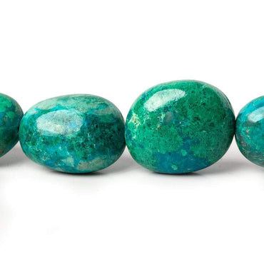 13.5x11.5x8-22x18x12mm Chrysocolla plain nugget beads 21 inches 29 pieces AA (ONLINE ORDER ONLY)