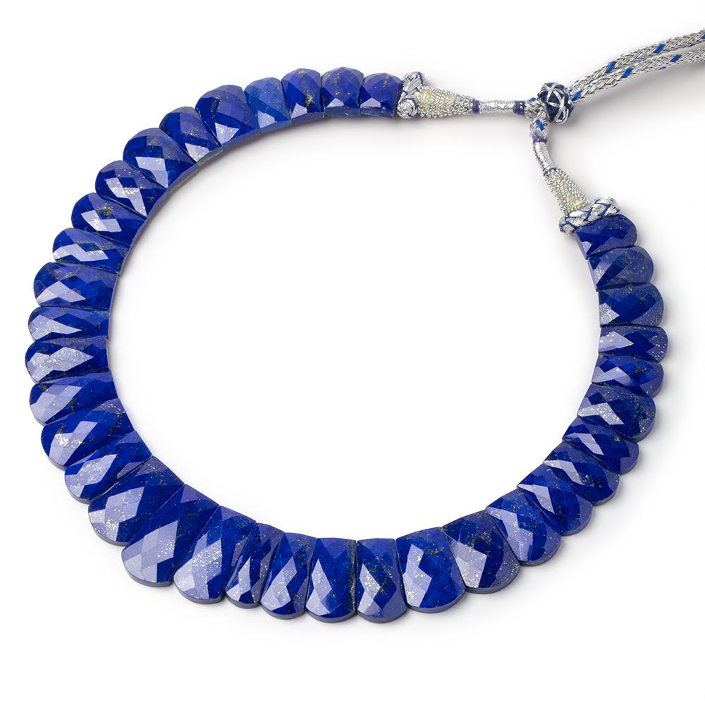 13.5x9-26x12mm Lapis Lazuli Faceted Fancy Shape Collar 35 Beads (ONLINE ORDER ONLY)
