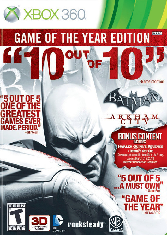 Batman: Arkham City Game Of The Year Edition (Xbox 360) (ONLINE ORDER ONLY)