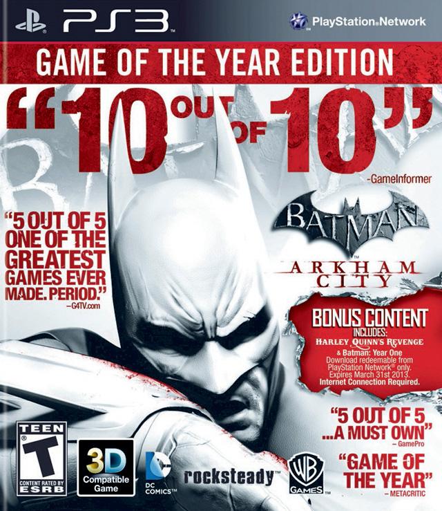 Batman: Arkham City Game Of The Year Edition (Playstation 3) (Online Order Only)