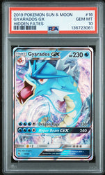 Graded 2019 PKM Sun & Moon Gyarados Gx #16 Hidden Fates Trading Card Game PSA 10 Gem Mint (ONLINE ORDER ONLY)
