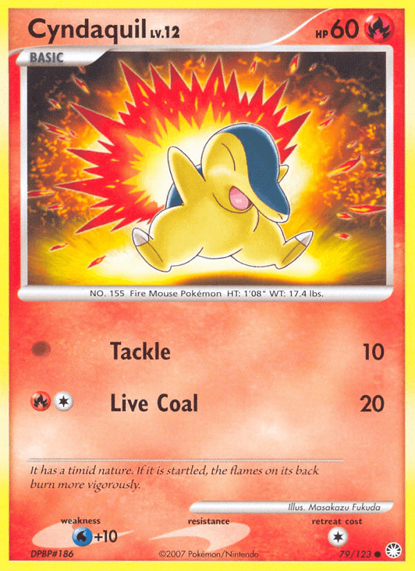 Cyndaquil (79/123) [Diamond & Pearl: Mysterious Treasures] (Online Only)