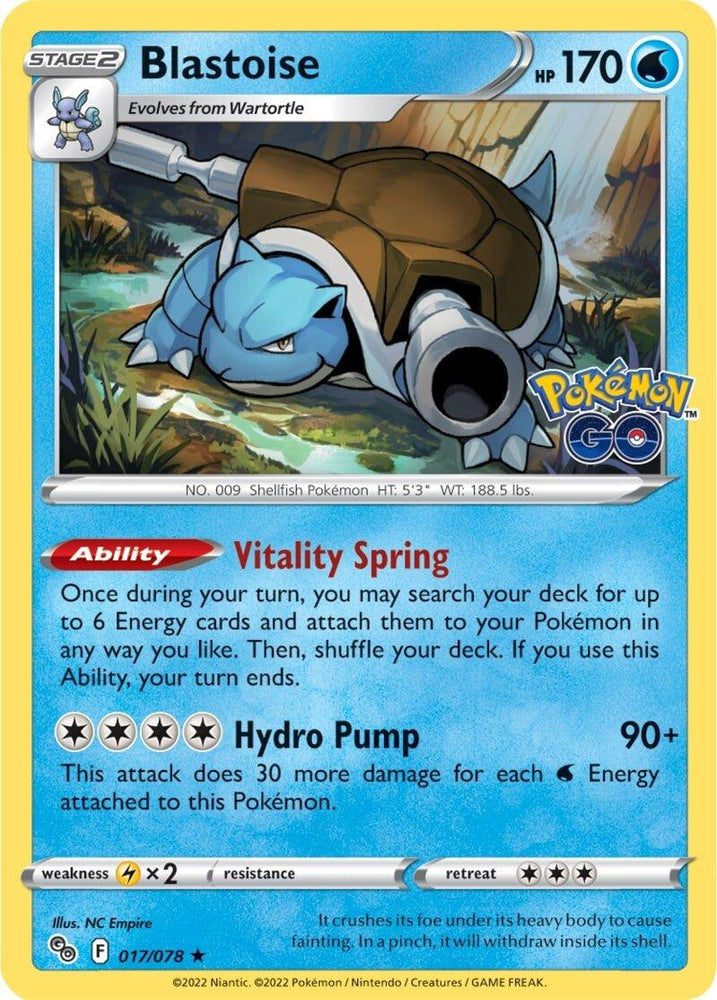 Blastoise (017/078) [Pokémon GO] (Online Only)