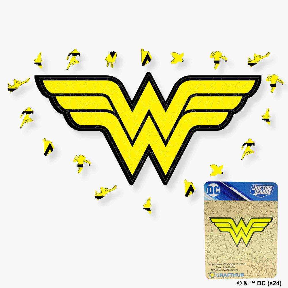Wonder Women Logo Wooden Jigsaw Puzzle (Online Order Only)
