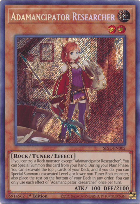 Adamancipator Researcher [SESL-EN002] Secret Rare (ONLINE ORDER ONLY)