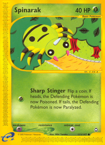 Spinarak (111/147) [Aquapolis] (Online Only)