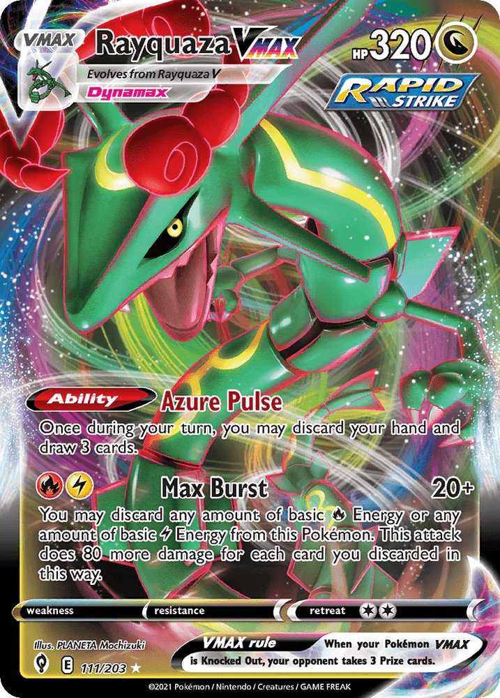 Rayquaza VMAX (111/203) (Jumbo Card) [Sword & Shield: Evolving Skies] (Online Only)