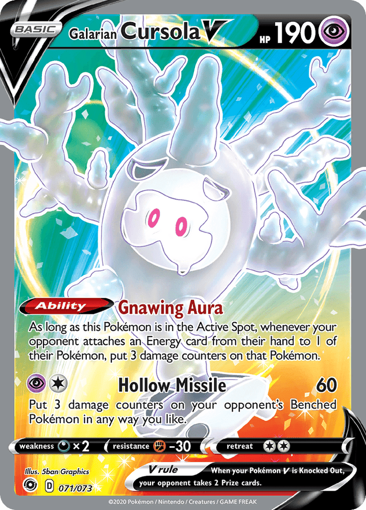 Galarian Cursola V (071/073) [Sword & Shield: Champion's Path] (Online Only)