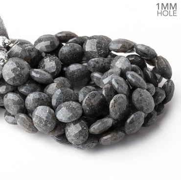 13mm Celestial Quartz Faceted Coin Beads 8 inch 16 pieces 1mm Large Hole (ONLINE ORDER ONLY)