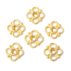 13mm Quatrefoil with 2mm Large Hole Spacer Set of 6 Pieces (ONLINE ORDER ONLY)