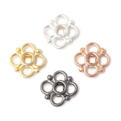 13mm Quatrefoil with 2mm Large Hole Spacer Set of 6 Pieces (ONLINE ORDER ONLY)