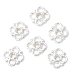 13mm Quatrefoil with 2mm Large Hole Spacer Set of 6 Pieces (ONLINE ORDER ONLY)
