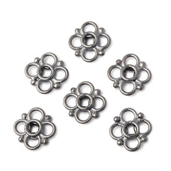 13mm Quatrefoil with 2mm Large Hole Spacer Set of 6 Pieces (ONLINE ORDER ONLY)