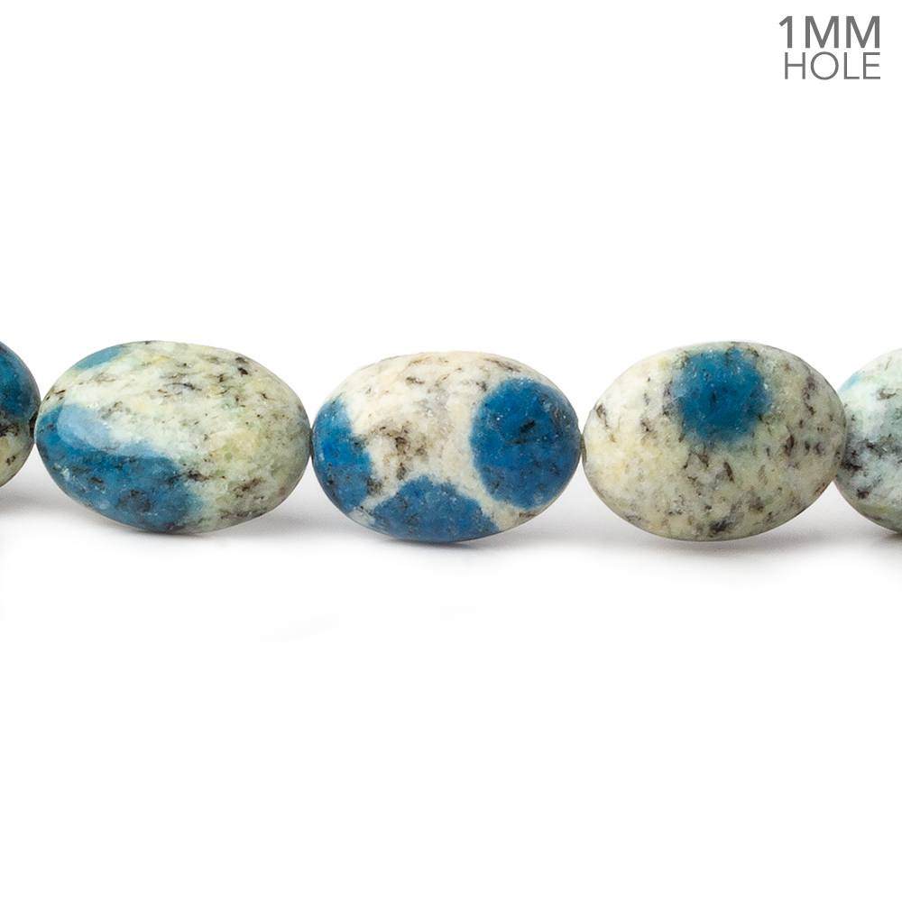 13x10-14x10mm K2 Azurite Granite "K2 Jasper" plain rondelles 8 inch 15 beads 1mm hole (ONLINE ORDER ONLY)