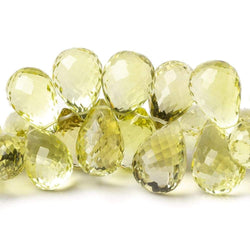 13x10-18x12mm Lemon Quartz Faceted Tear Drop Beads 8 inch 50 pcs AAA (ONLINE ORDER ONLY)
