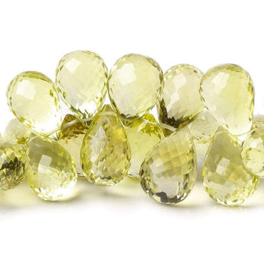 13x10-18x12mm Lemon Quartz Faceted Tear Drop Beads 8 inch 50 pcs AAA (ONLINE ORDER ONLY)