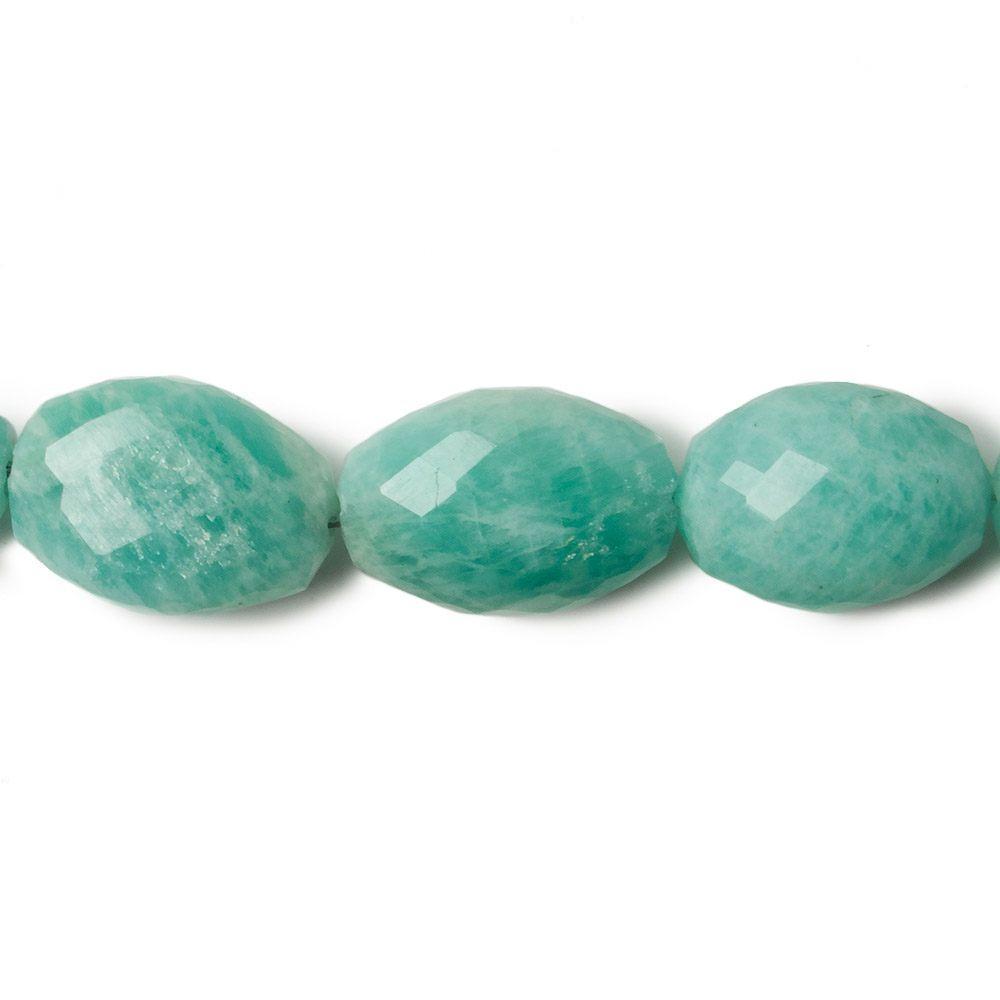 13x10 - 20x14mm Amazonite faceted oval beads 18 inch 27 pieces AA (ONLINE ORDER ONLY)
