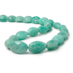 13x10 - 20x14mm Amazonite faceted oval beads 18 inch 27 pieces AA (ONLINE ORDER ONLY)