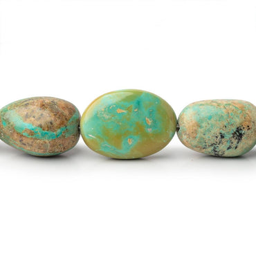 13x10-21x16mm Persian Turquoise Plain Nuggets 17 inch 29 Beads AA (ONLINE ORDER ONLY)