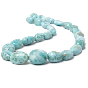 13x10-23x18mm Larimar plain nugget beads 18 inch 25 pieces AAA Grade (ONLINE ORDER ONLY)