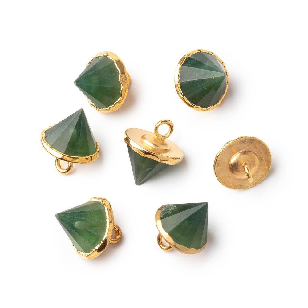 13x10mm Gold Leafed Serpentine Pendulum Pendant 1 piece (ONLINE ORDER ONLY)