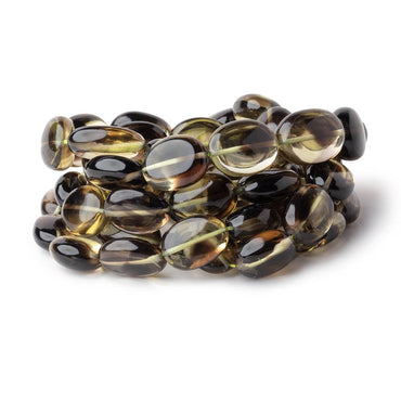 13x11-17x12mm Bi-color Quartz Straight Drilled Plain Oval Beads 16 inch 29 pieces (ONLINE ORDER ONLY)