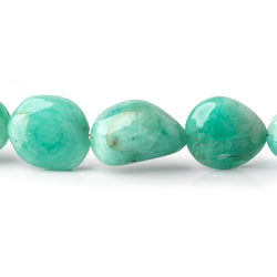13x11-20x13mm Colombian Emerald Plain Nugget Beads 16 inch 25 pieces (ONLINE ORDER ONLY)