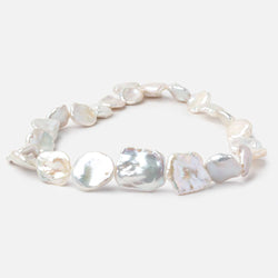 13x11-23x18mm Cream Keshi Freshwater Pearls 16 inch 24 beads AA (ONLINE ORDER ONLY)