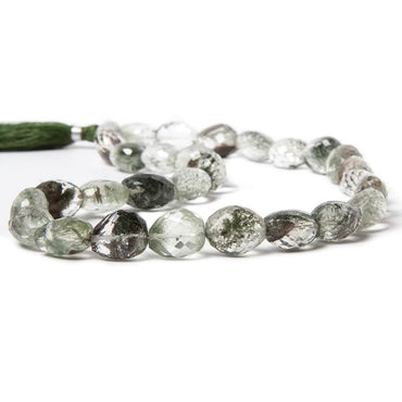 13x12-15x10mm Moss Quartz faceted nugget beads 16 inch 29 pieces (ONLINE ORDER ONLY)