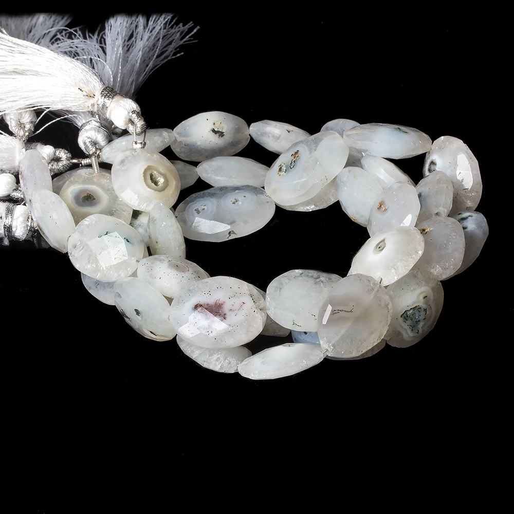 13x12-16x13mm Peacock Solar Quartz faceted oval nugget beads 8 inch 11 pieces (ONLINE ORDER ONLY)