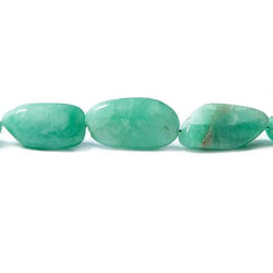 13x12.5-20.5x11.5mm Emerald plain nugget Beads 16 inch 25 pieces (ONLINE ORDER ONLY)