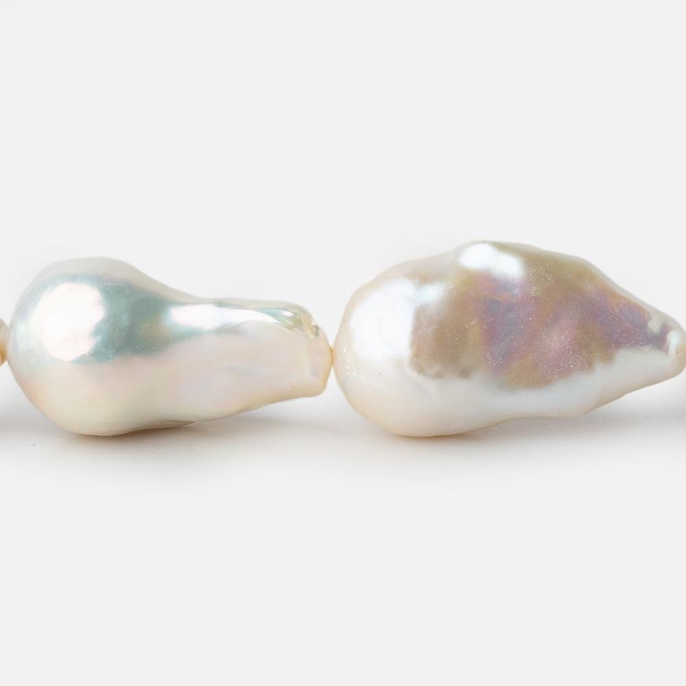 13x15-14x18mm Off White Ultra Baroque Freshwater Pearl 16 inch 17 pieces A (ONLINE ORDER ONLY)
