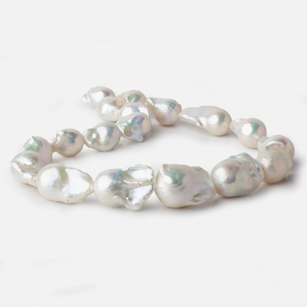 13x17-16x26mm Off White Ultra Baroque Freshwater Pearl 16 inch 18 pieces A (ONLINE ORDER ONLY)