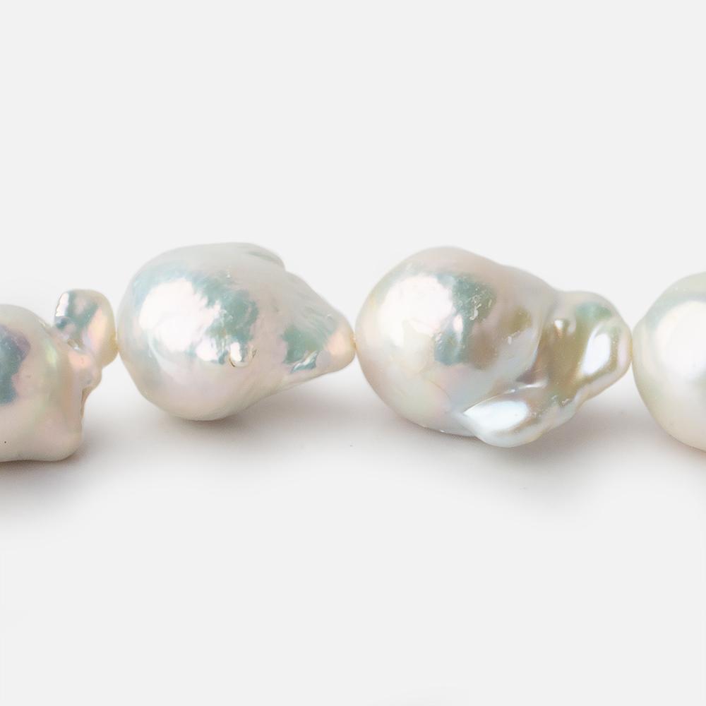 13x17-16x26mm Off White Ultra Baroque Freshwater Pearl 16 inch 18 pieces A (ONLINE ORDER ONLY)