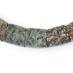 13x17-20x24mm Natural Crystal & Polished Ocean Jasper Fancy Shape Collar 25 Beads (ONLINE ORDER ONLY)