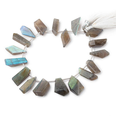 13x6-13x11mm Labradorite Top Drill Faceted Nuggets 7.5 inch 16 Beads (ONLINE ORDER ONLY)