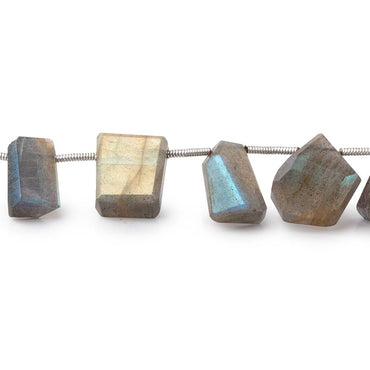 13x6-13x11mm Labradorite Top Drill Faceted Nuggets 7.5 inch 16 Beads (ONLINE ORDER ONLY)