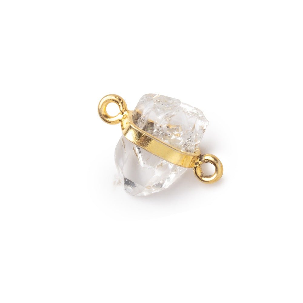 13x6-15x7mm Vermeil Bezel Himalayan Quartz Double Terminated Crystal 1 piece (ONLINE ORDER ONLY)