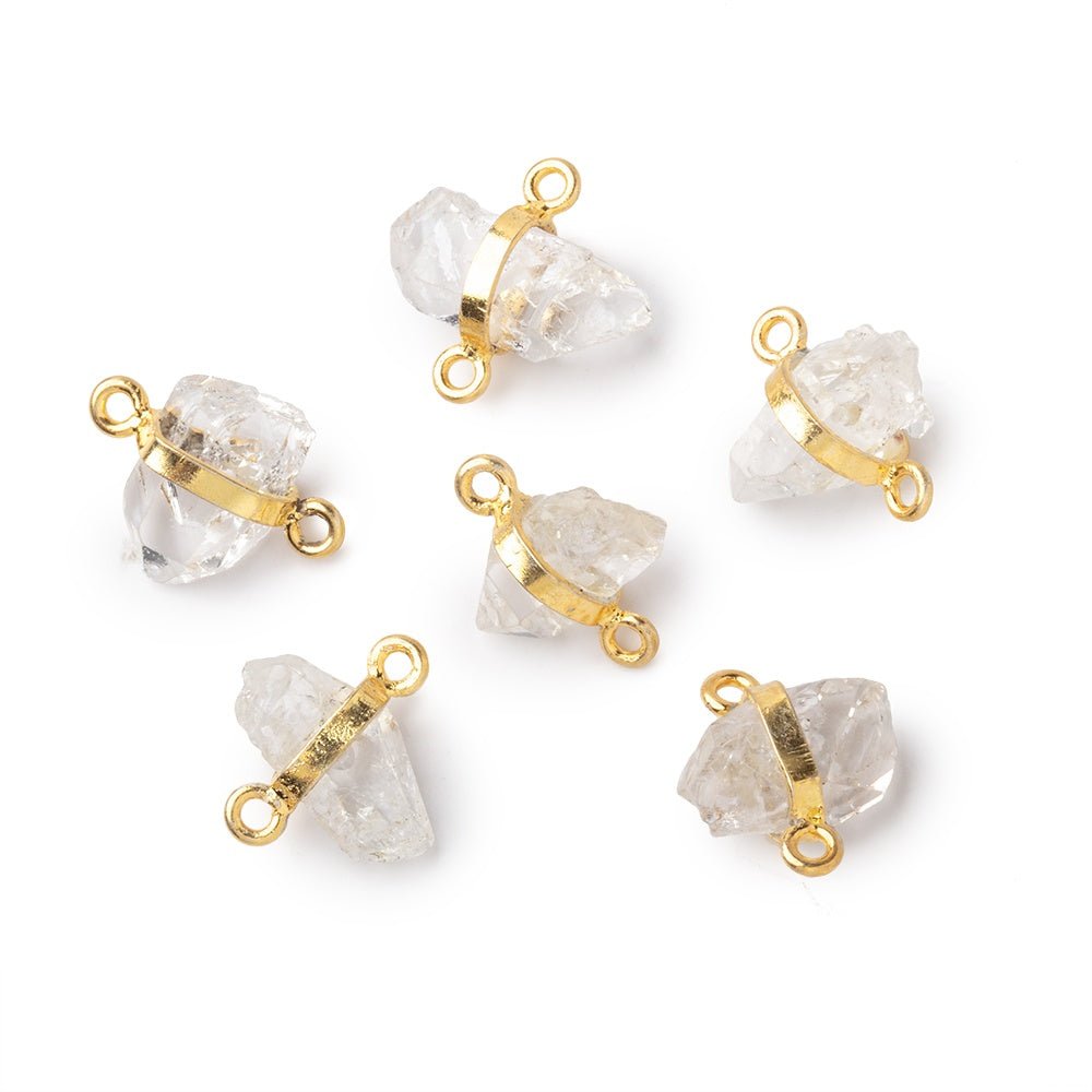 13x6-15x7mm Vermeil Bezel Himalayan Quartz Double Terminated Crystal 1 piece (ONLINE ORDER ONLY)