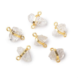 13x6-15x7mm Vermeil Bezel Himalayan Quartz Double Terminated Crystal 1 piece (ONLINE ORDER ONLY)