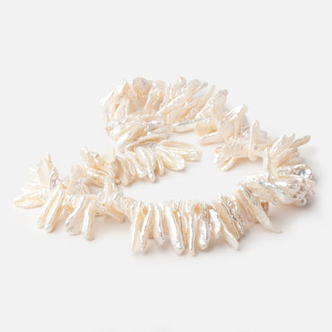 13x6-27x7mm Cream Top Drill Biwa Freshwater Pearls 15 inch 150 beads (ONLINE ORDER ONLY)